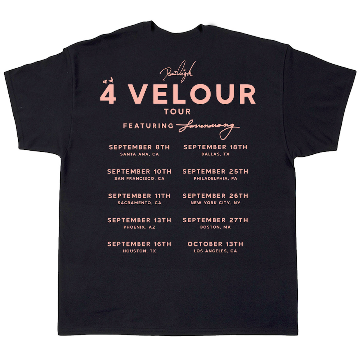 Larrenwong 4 Velour Tour T-Shirt